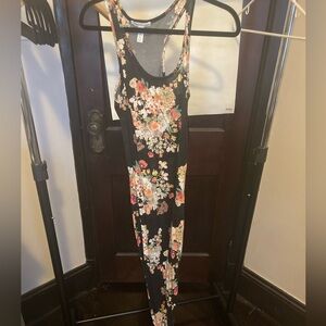 Floral Sleeveless Maxi Dress